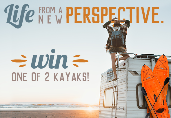 Life from a New Perspective - win one of 2 kayaks!